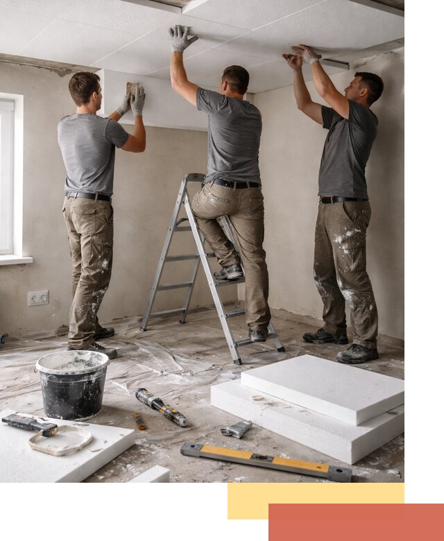 Утепление потолка пенопластом в Нурлате быстро и качественно