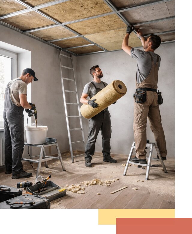 Шумоизоляция потолка в Нурлате: профессиональный монтаж и отделка